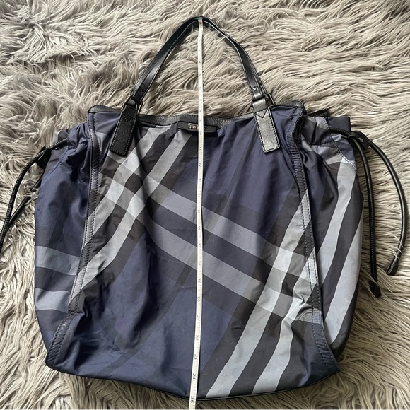 BURBERRY buckleigh packable nylon check tote - Picture 16 of 16